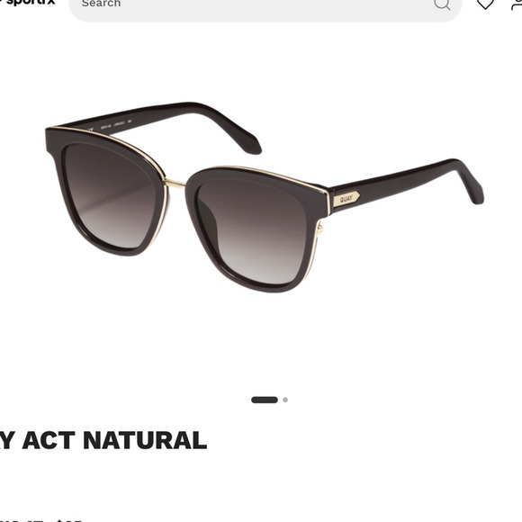 NEW ! Rae Quay Act natural DEEP MBER COCOA Quay Australia Sunglasses main image 5